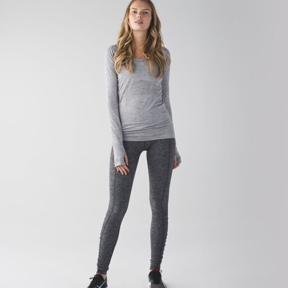 Lululemon Run: Turn Around Tight Heathered Black - Picture 1 of 11